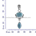 Latest Designer Larimar 925 Sterling Silver Pendant Jewelry